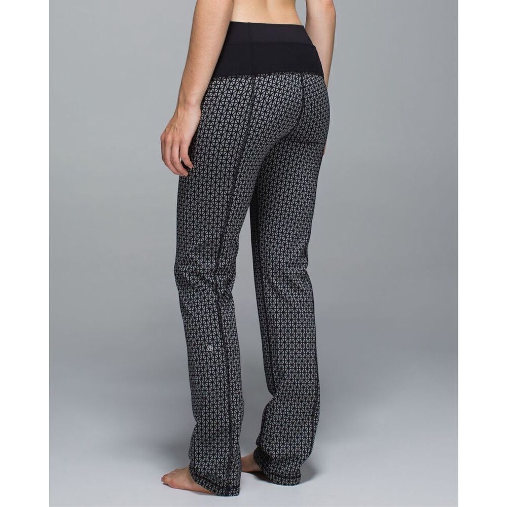 lululemon athletica Geometric Black and Gray Leggings